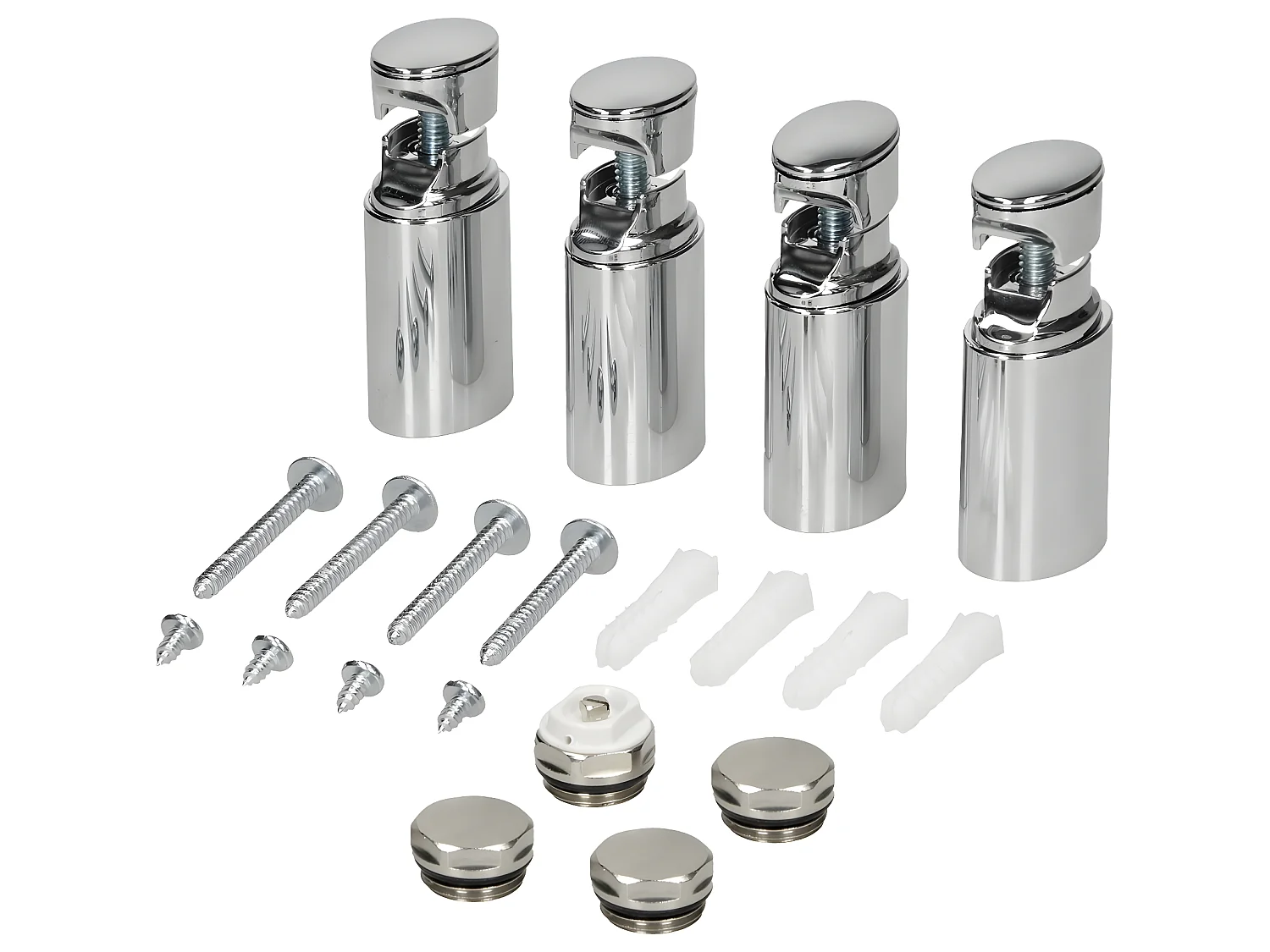 ECD Germany Radiador De Baño Stella Design - 480 x 1600 mm  - Blanco - Moderno - Secador De Toalla - No Electrico -  Radiador de Diseño Vertical