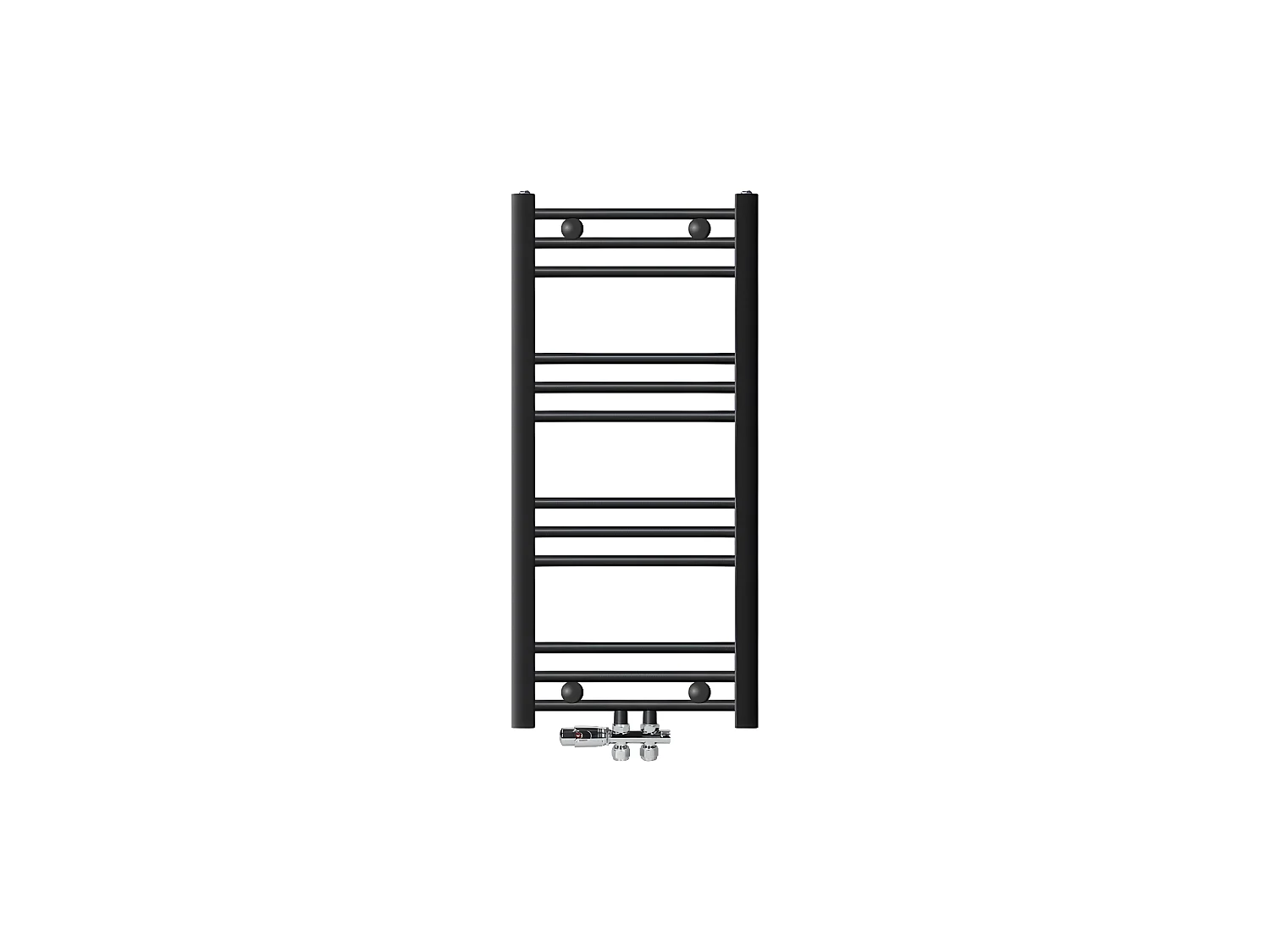 ECD Germany radiateur de salle de bain raccordement central 400 x 800 mm anthracite droit