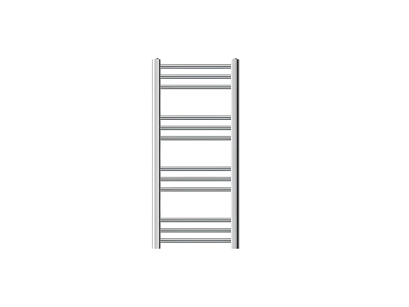 ECD Germany Radiateur Design Sahara - 400 x 800 mm - Chrome