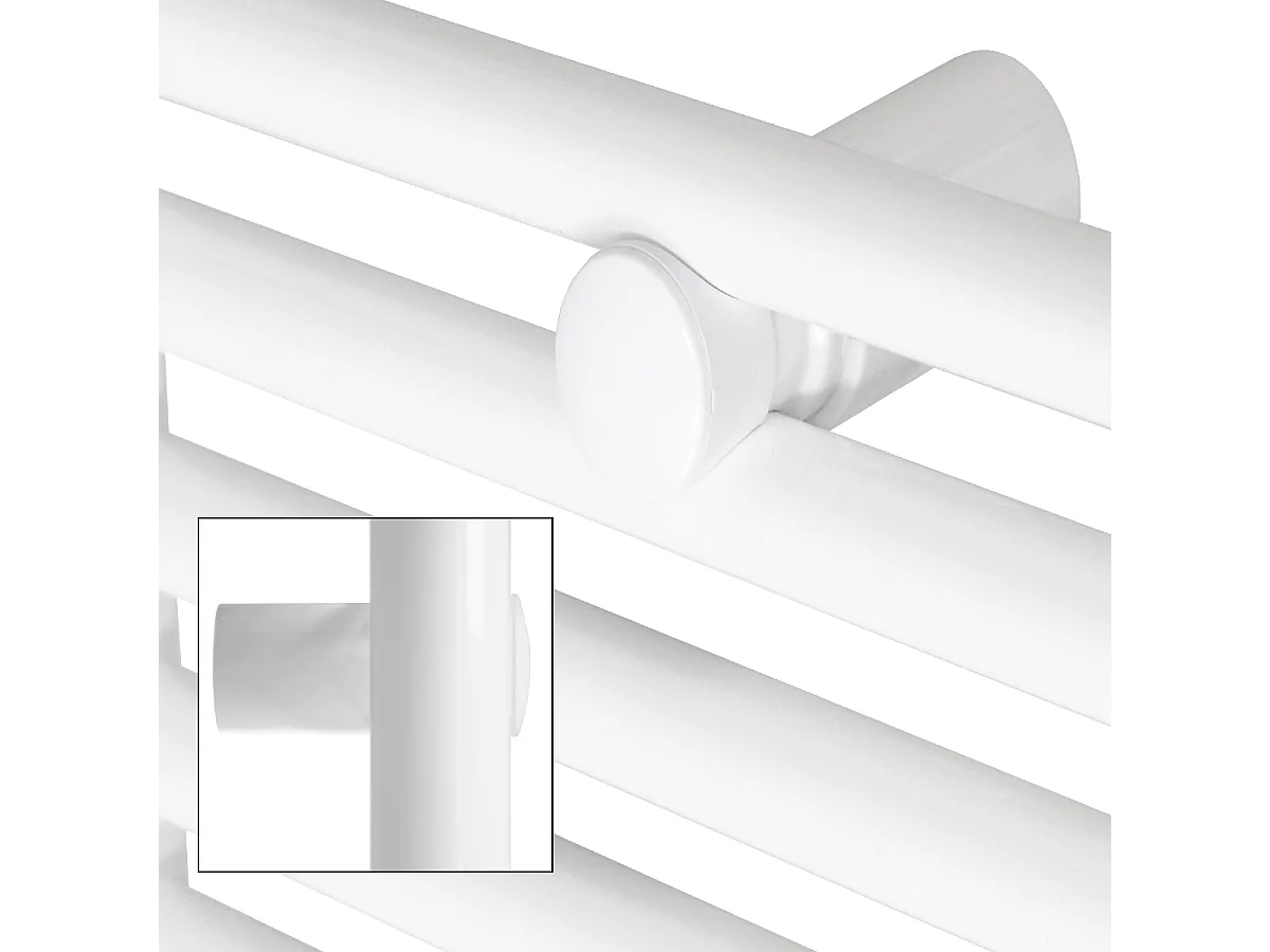 Radiateur avec Élément Chauffant Électrique 600W, 600 x 800 mm, Blanc, Connexion Latéral