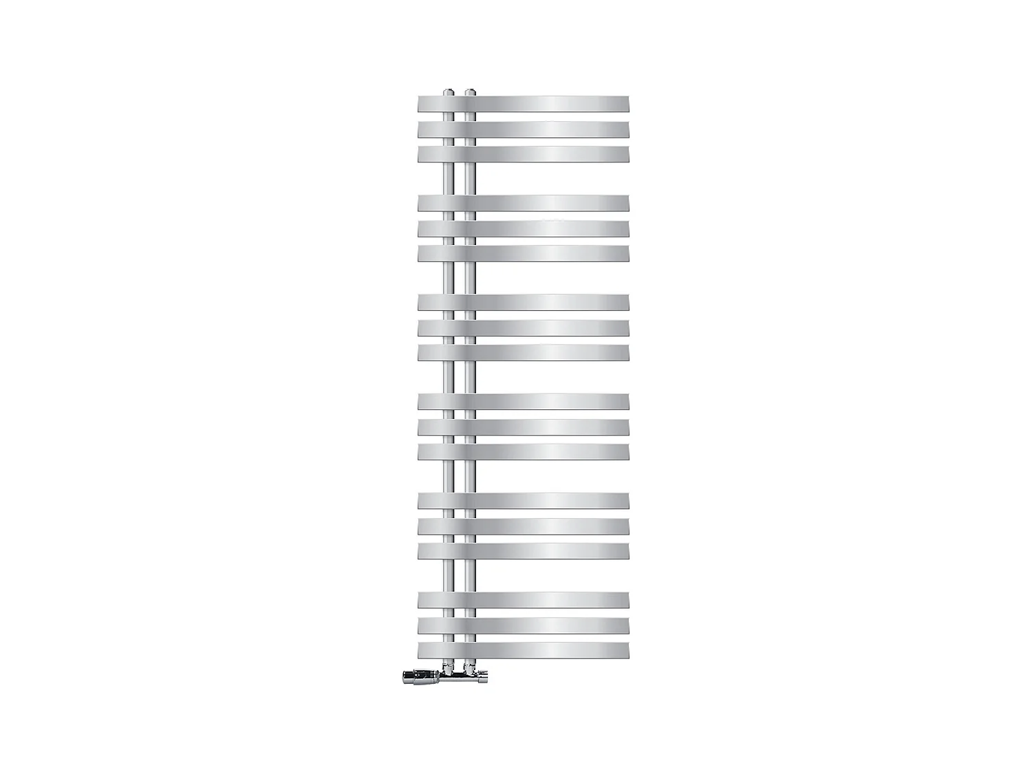 Radiatore Bagno Ferro EM 500x1400 mm Cromato Attacco Centrale Inferiore