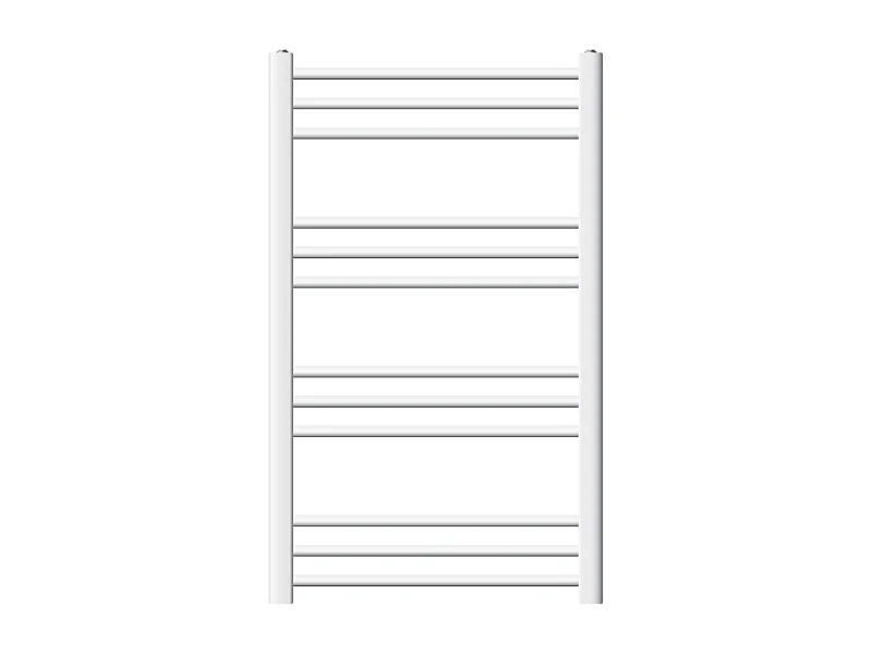 Calentador de toallas Sahara Design, 600 x 800 mm, blanco, conexión lateral, forma recta