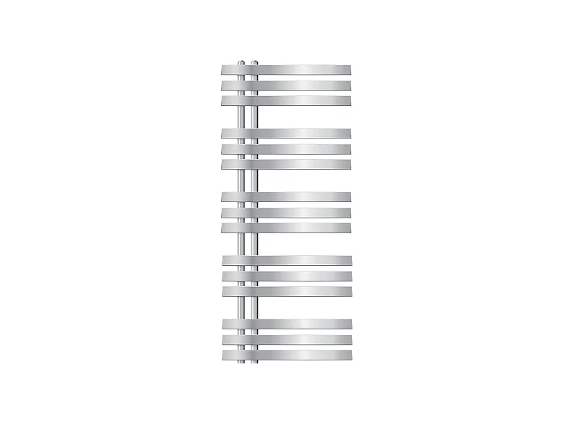 ECD Germany Radiatore da Bagno a Pannello Iron EM Design Scaldasalviette - 500x1200 mm - Cromato - Radiatore Scaldasalviette Asciugabiancheria 500x1200 mm