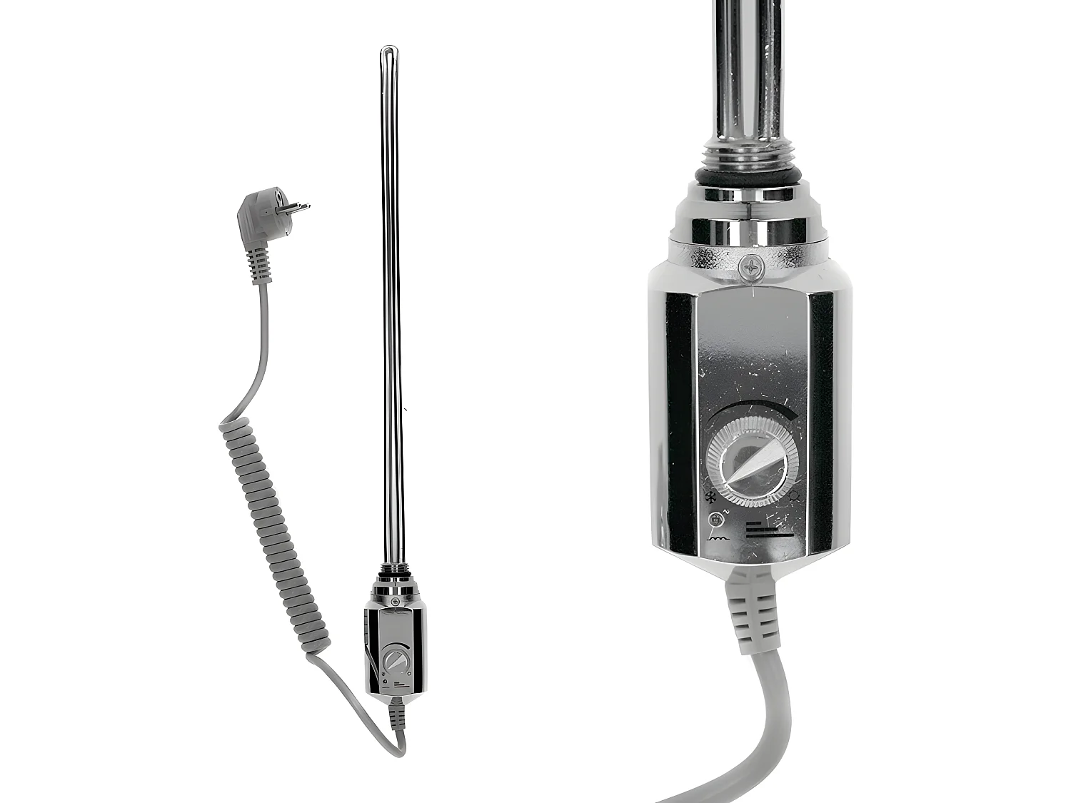 ECD Germany Radiatore da Bagno a Pannello Iron EM Design Scaldasalviette - 500x1200 mm - Cromato - Radiatore Scaldasalviette Asciugabiancheria 500x1200 mm