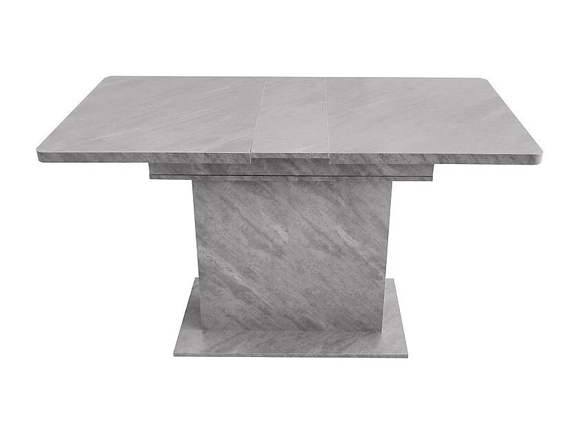 Table à manger moderne extensible avec rangement en dessous - Gris