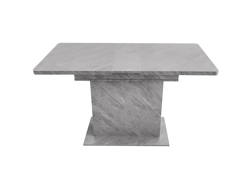 Mesa de comedor extensible moderna con almacenamiento debajo - Gris