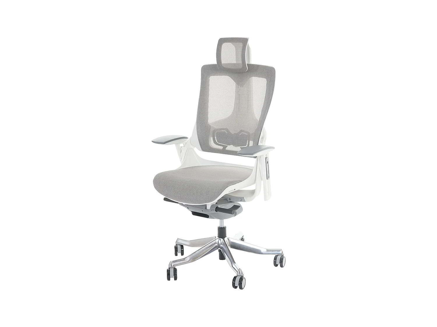 Chaise de bureau MERRYFAIR Adelaide,  blanc/gris