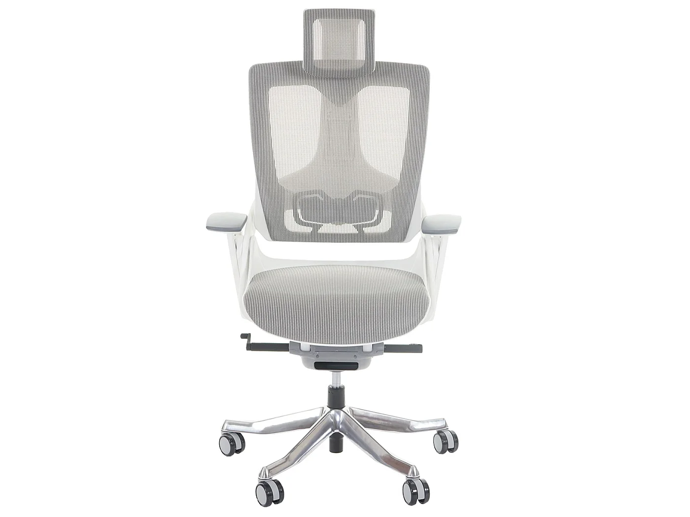 Krzesło biurowe MERRYFAIR Adelaide,  biało-szary