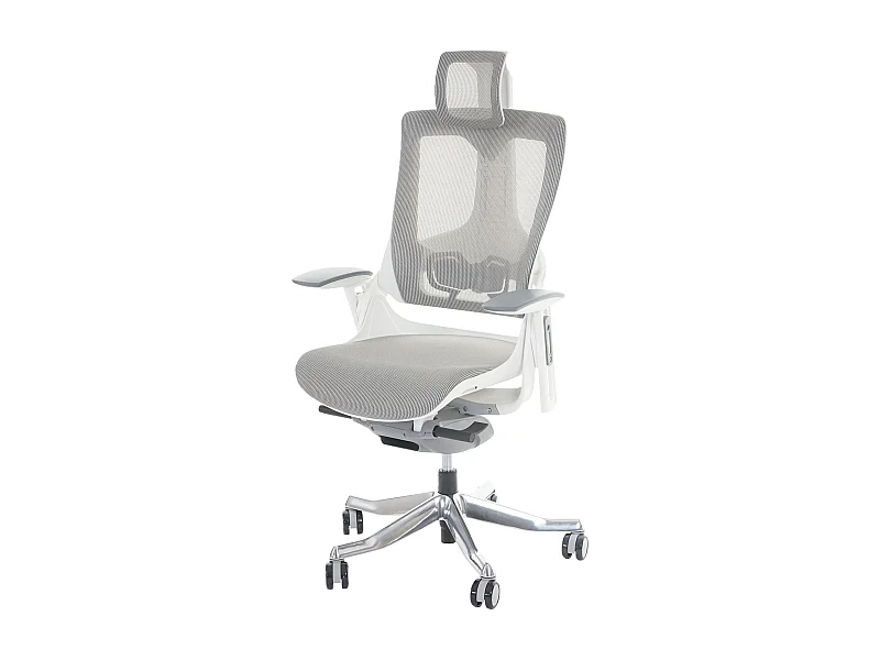 Chaise de bureau MERRYFAIR Adelaide,  blanc/gris