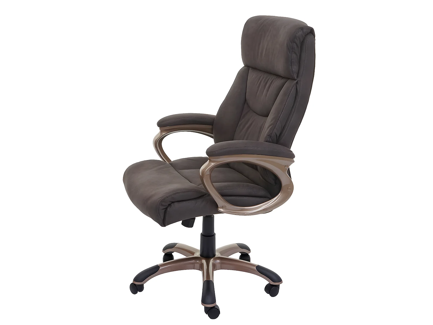 Chaise de bureau Denver,  aspect daim gris foncé