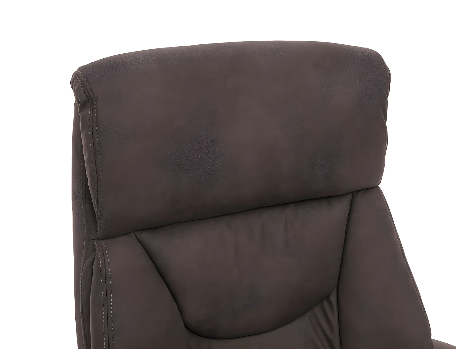 Chaise de bureau Denver,  aspect daim gris foncé