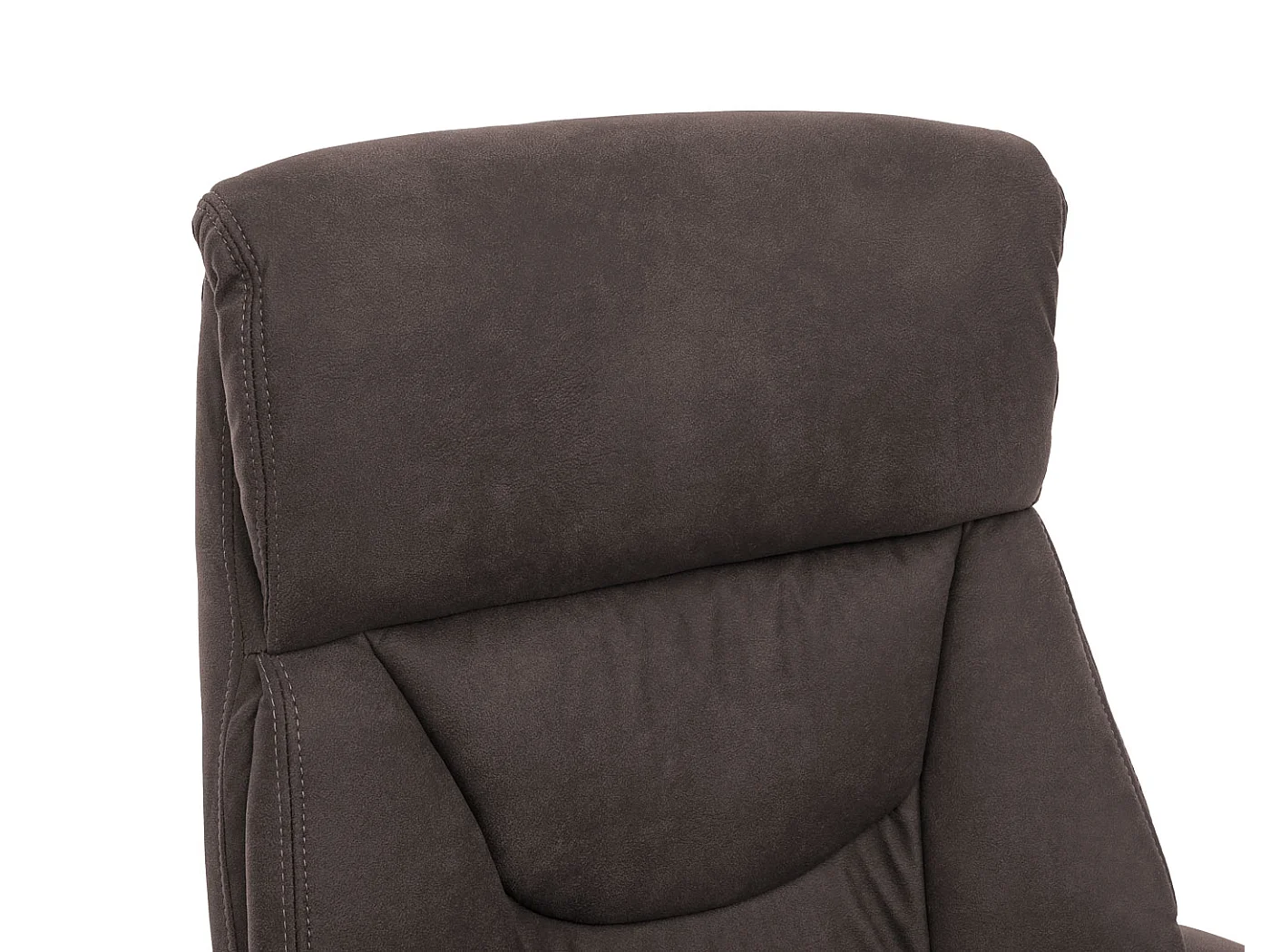 Chaise de bureau Denver,  aspect daim gris foncé