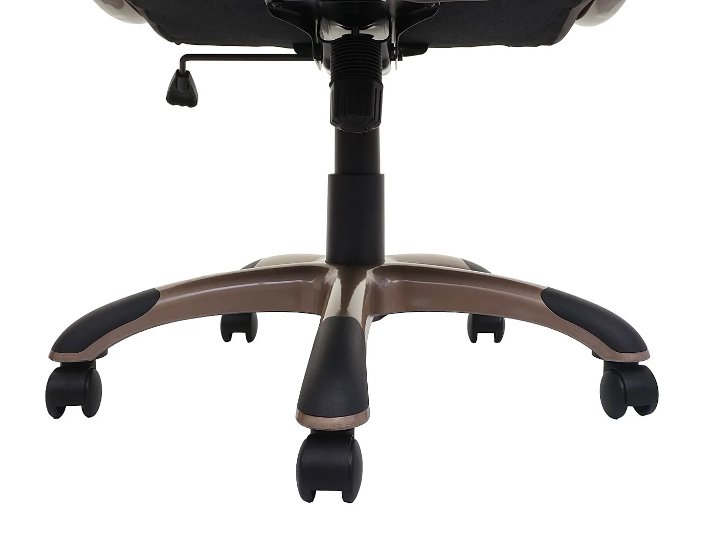 Chaise de bureau Denver,  aspect daim gris foncé