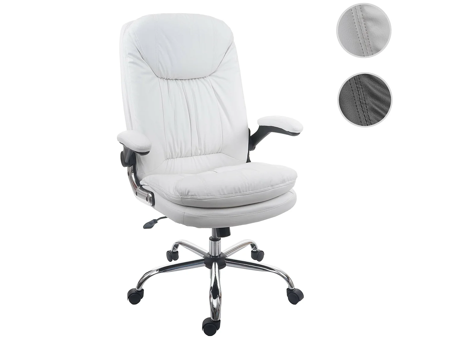 Bureaustoel MCW-F81,  wit