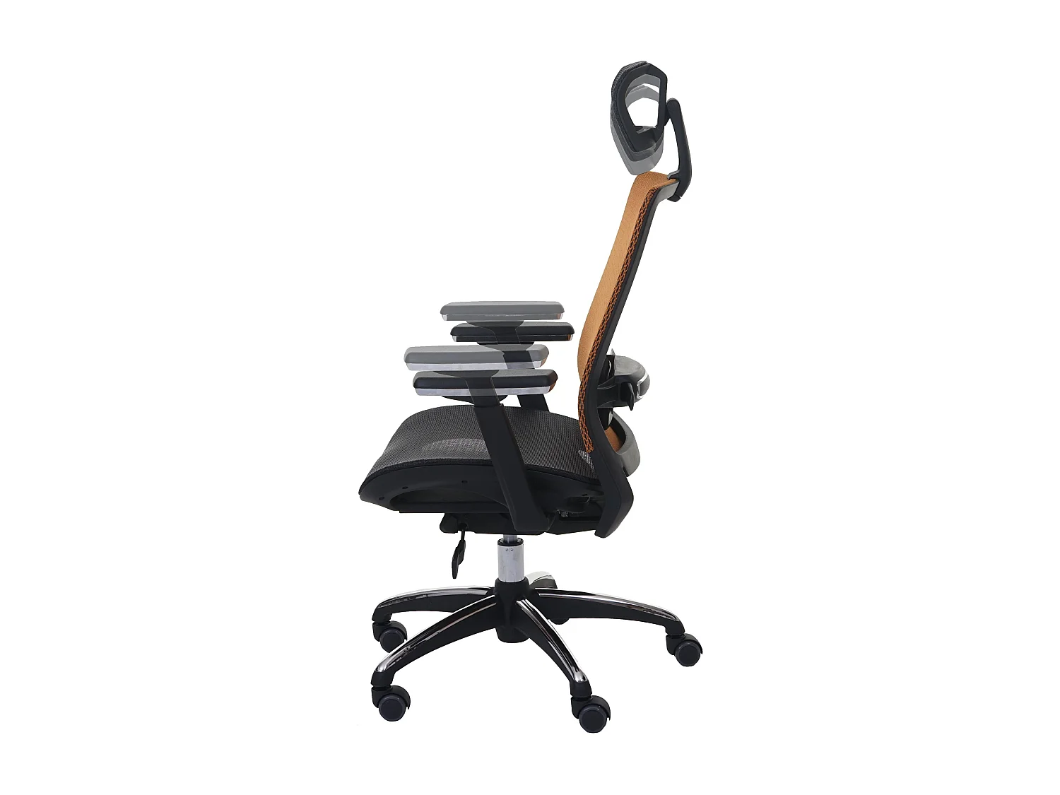 Cadeira de escritório MCW-A20,  preto/laranja