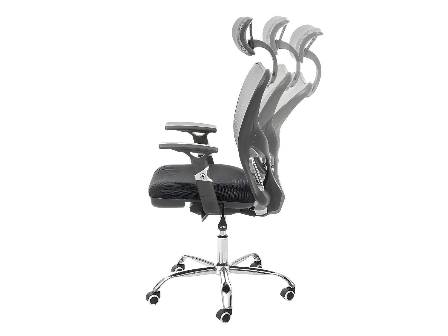 Bureaustoel MCW-F13,  zwart/blauw