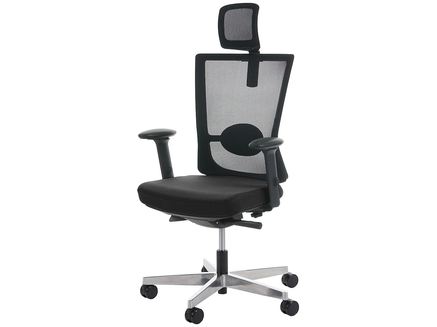 Chaise de bureau MERRYFAIR Karlstad,  noir avec appui-tête