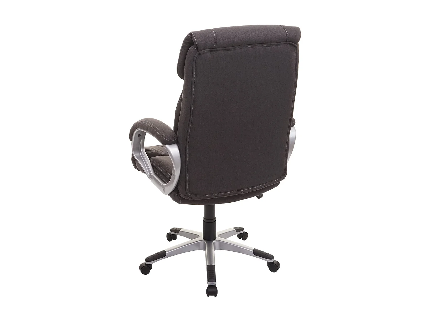 Chaise de bureau MCW-A71,  imitation daim, gris foncé