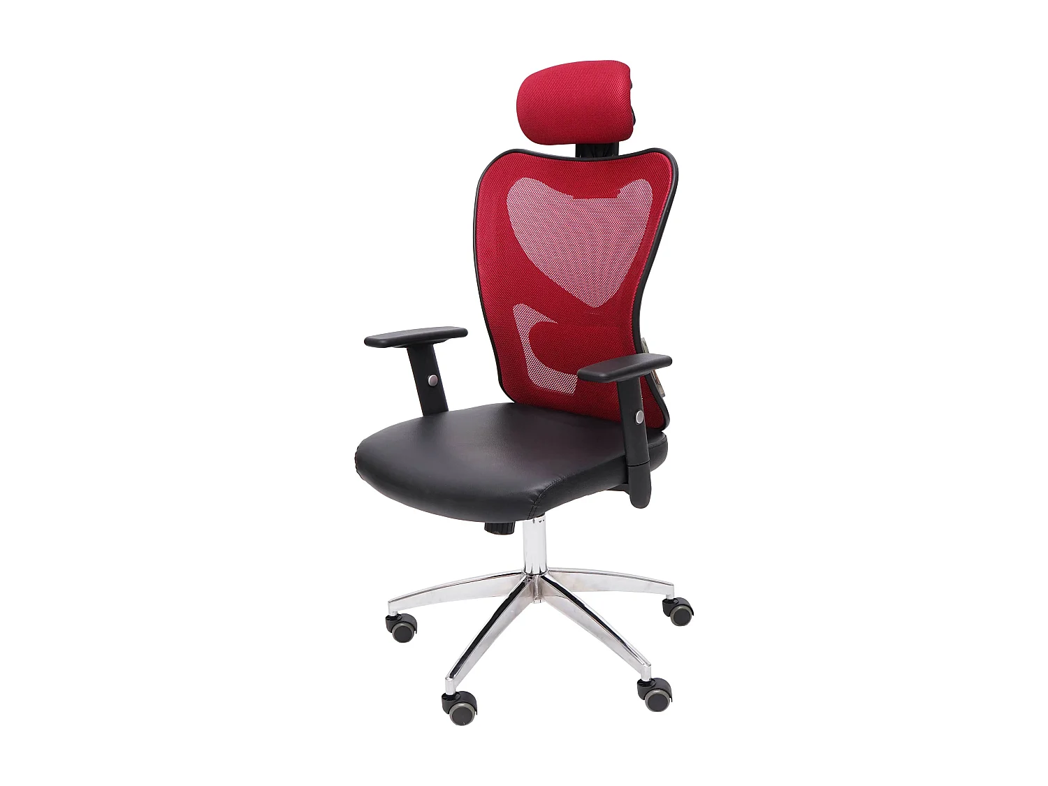 Chaise de bureau professionnelle Pamplona,  rouge
