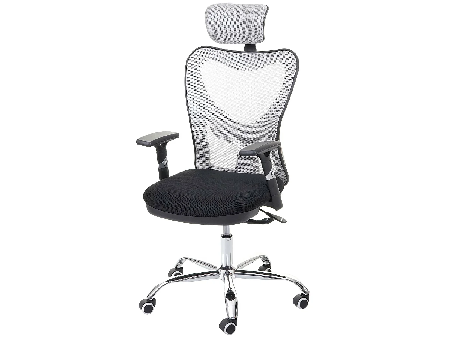 Krzesło biurowe MCW-F13,  czarny/szary