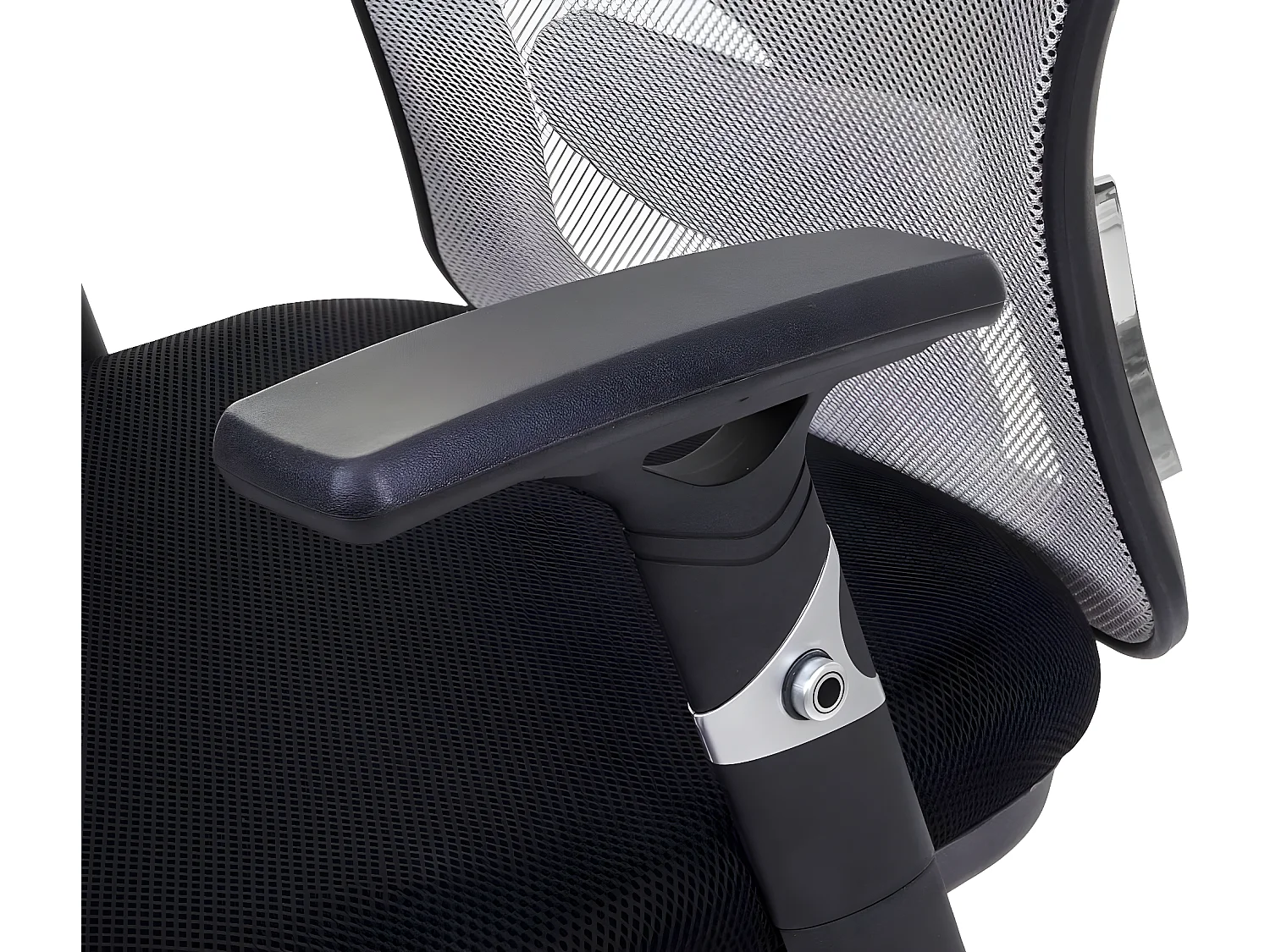 Krzesło biurowe MCW-F13,  czarny/szary