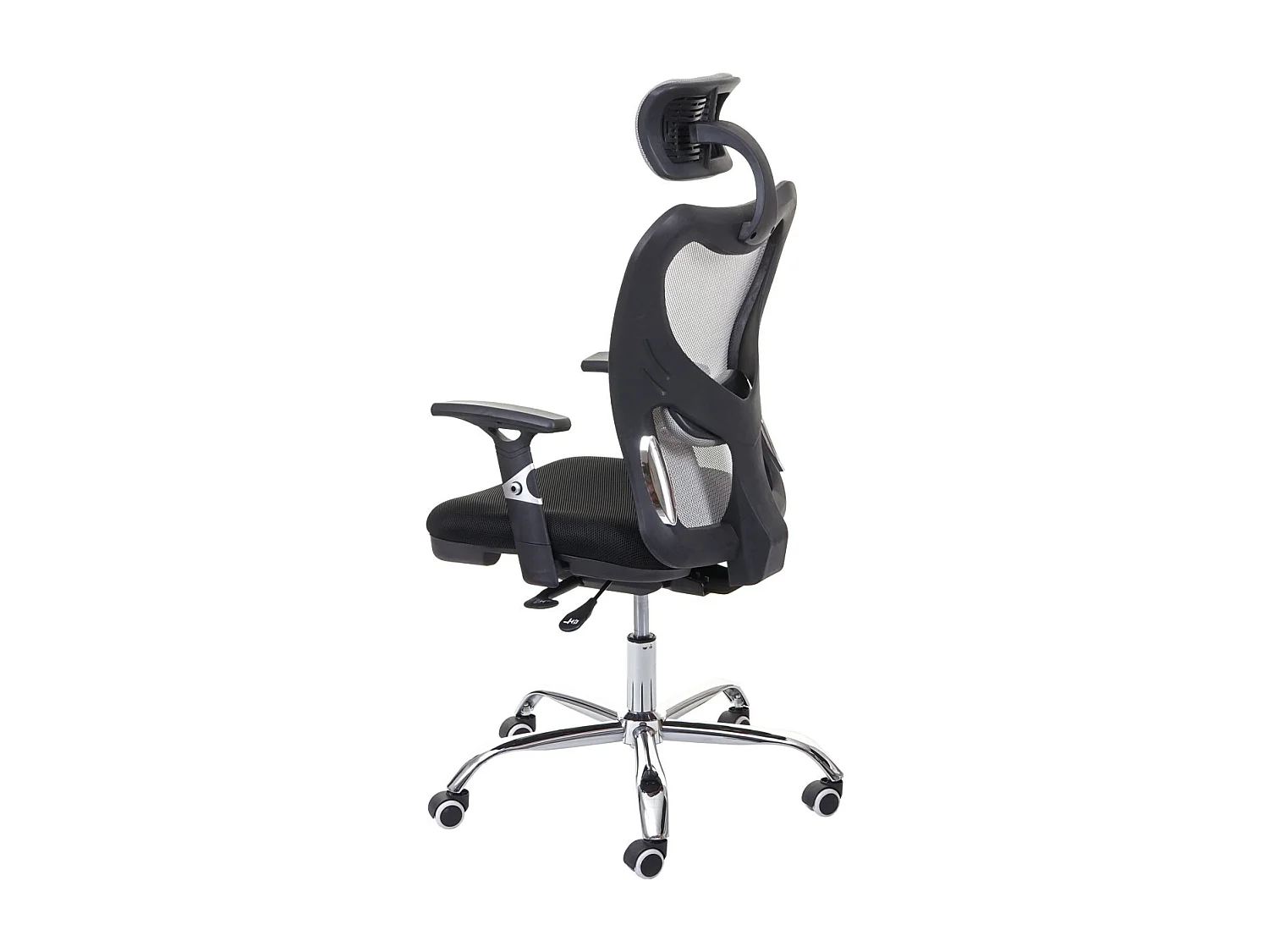 Krzesło biurowe MCW-F13,  czarny/szary