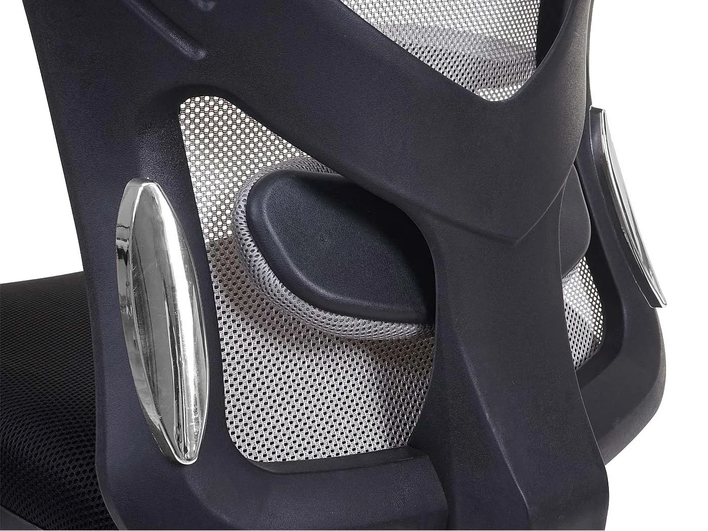 Krzesło biurowe MCW-F13,  czarny/szary