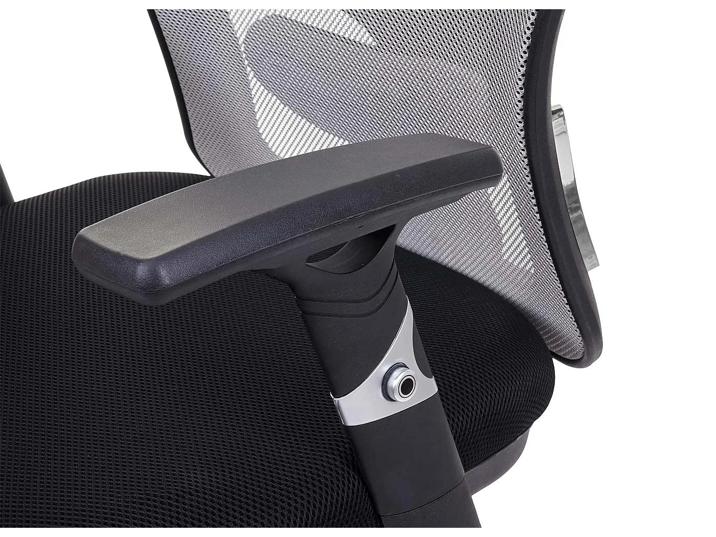 Krzesło biurowe MCW-F13,  czarny/szary