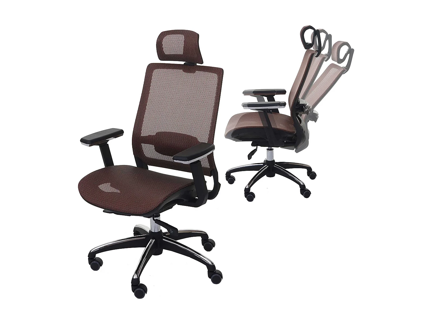 Krzesło biurowe MCW-A20,  mandarynka