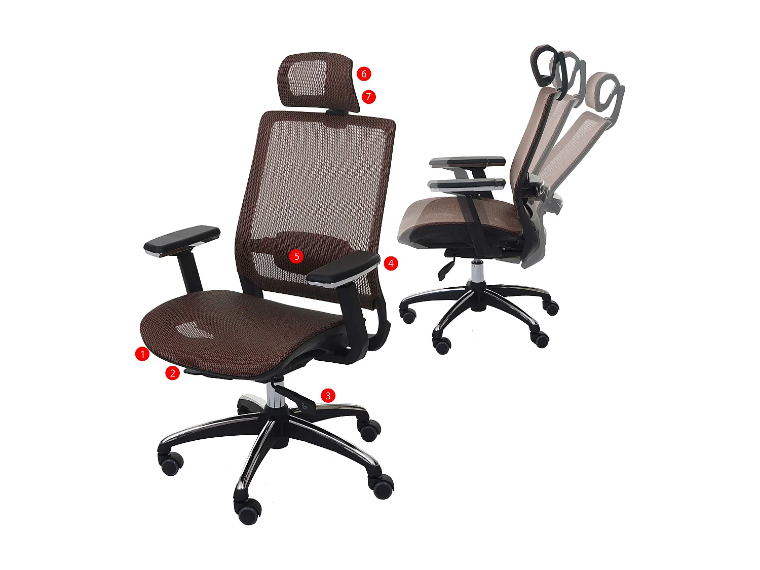 Bürostuhl MCW-A20, Mandarin