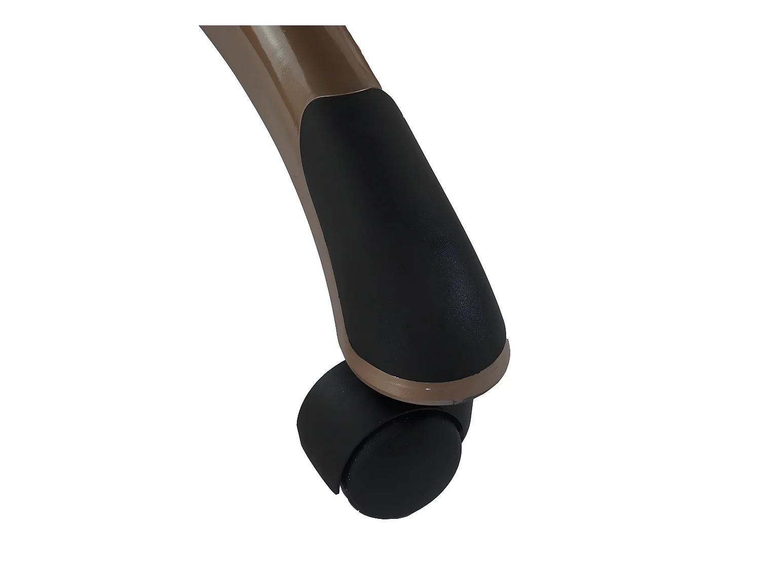 Cadeira de escritório Denver,  aspeto de camurça castanho taupe