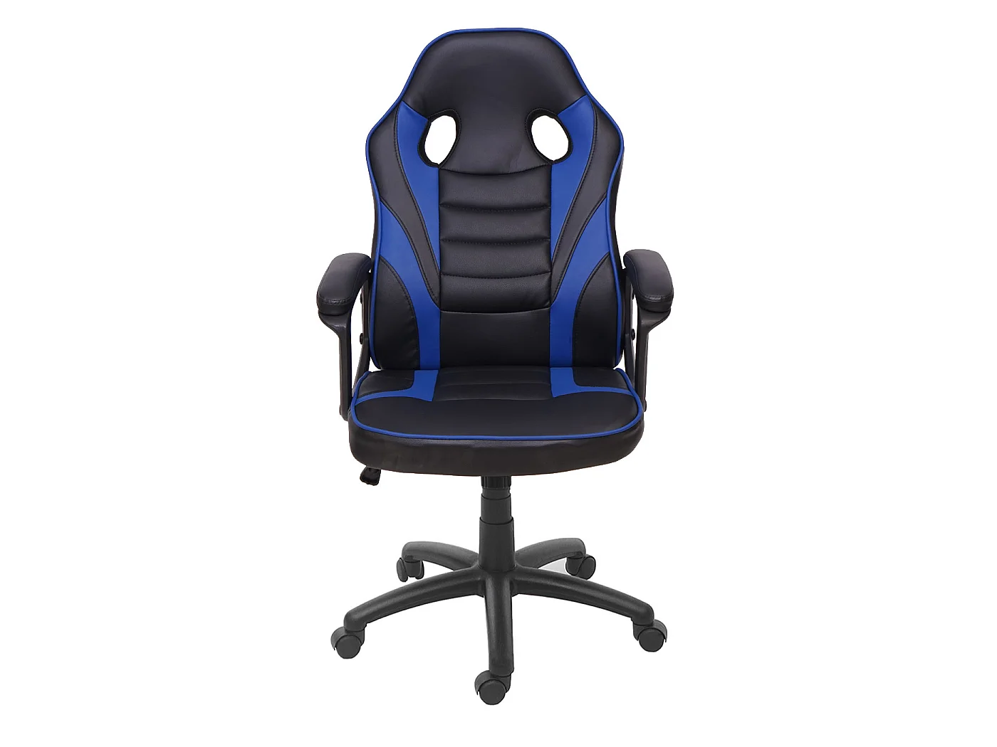 Chaise de bureau MCW-F59,  noir-bleu