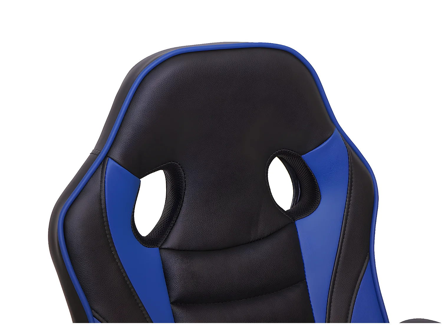 Chaise de bureau MCW-F59,  noir-bleu