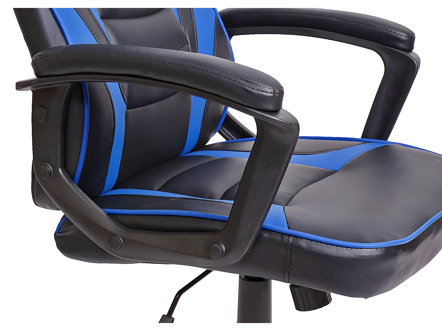 Chaise de bureau MCW-F59,  noir-bleu