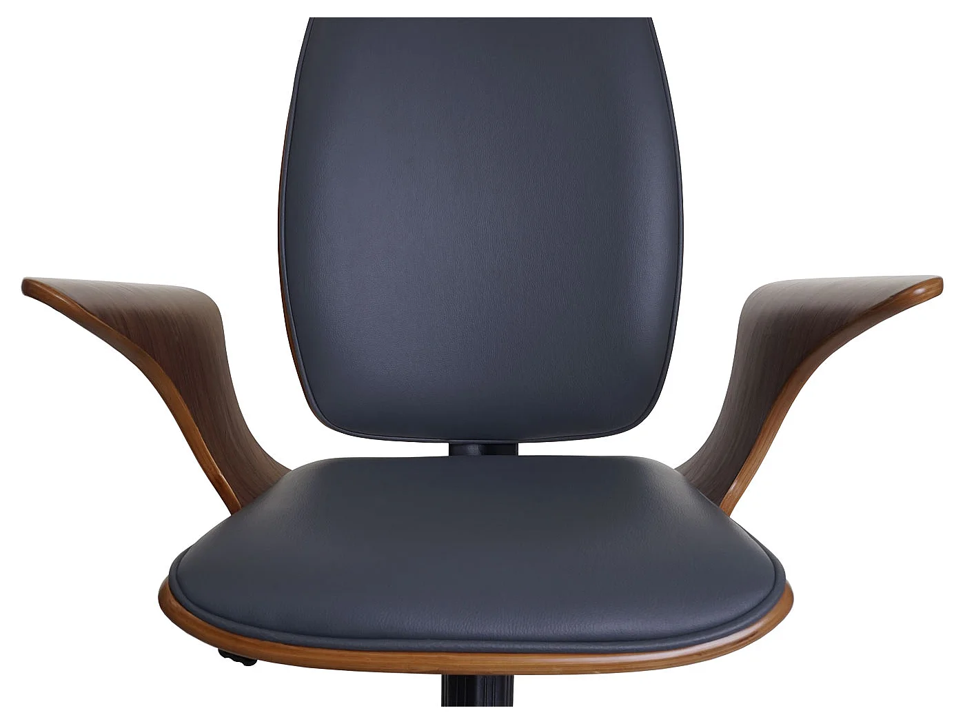 Bureaustoel MCW-C54,  walnoot look, grijze bekleding