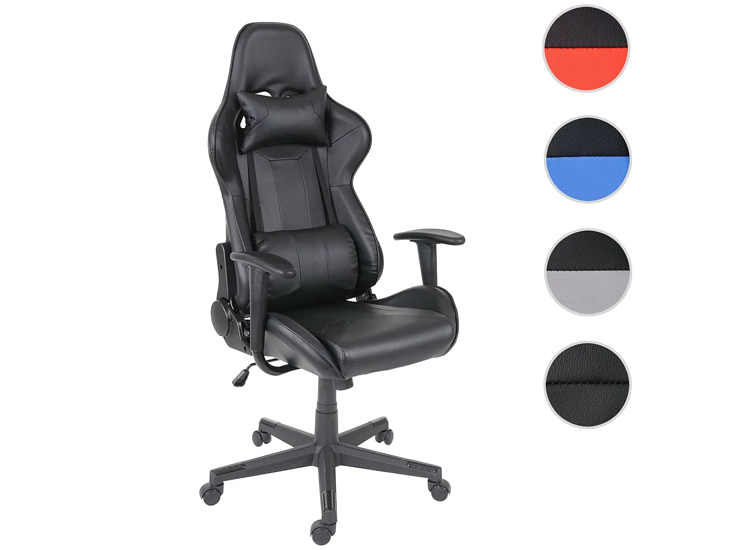 Bürostuhl MCW-F84, Schwarz