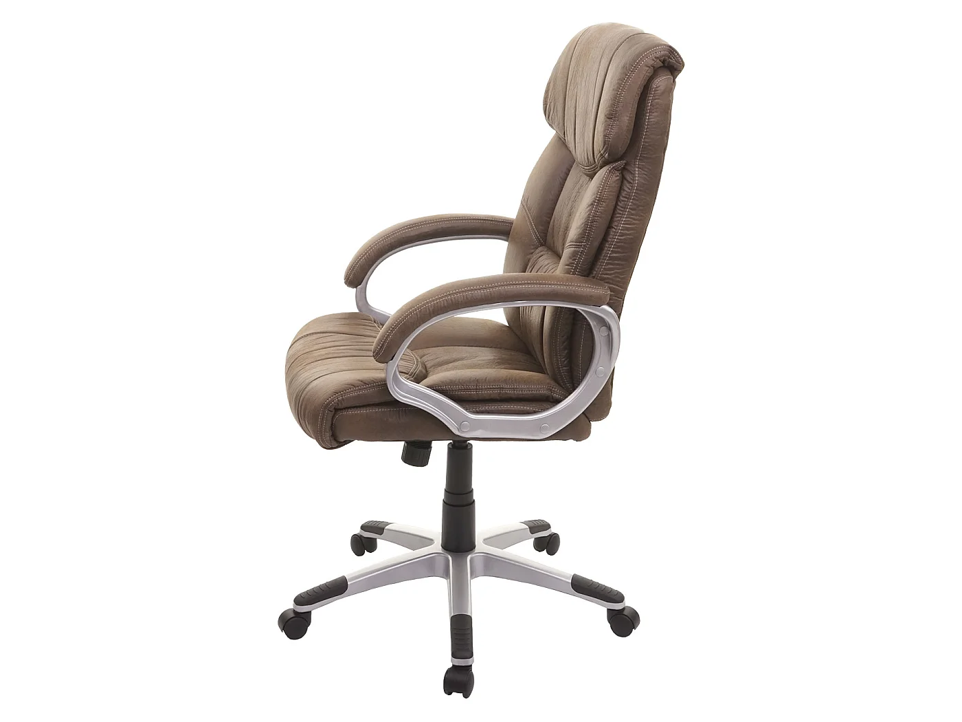 Silla de oficina MCW-A71,  aspecto ante marrón