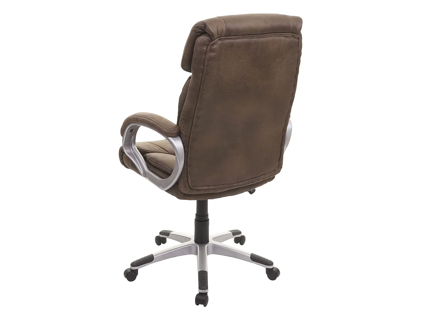 Chaise de bureau MCW-A71,  imitation daim, brun