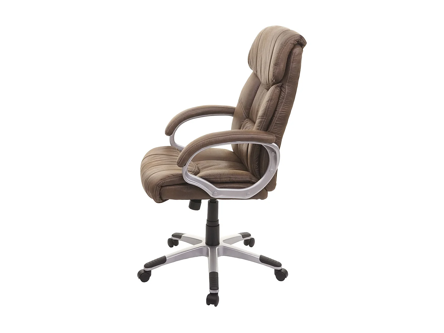 Chaise de bureau MCW-A71,  aspect daim marron