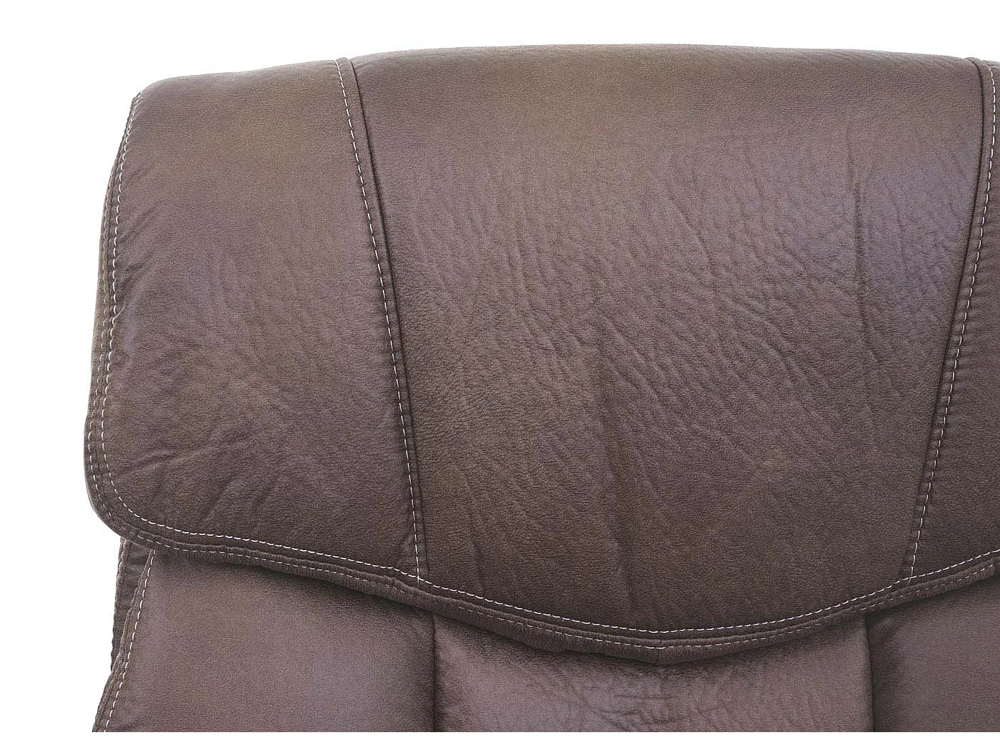 Chaise de bureau MCW-A71,  aspect daim marron