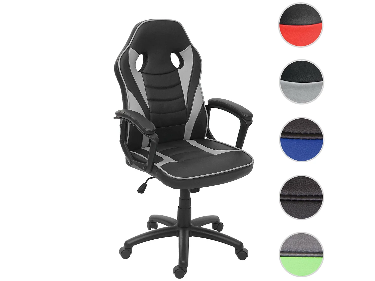 Bürostuhl MCW-F59, Schwarz/grau