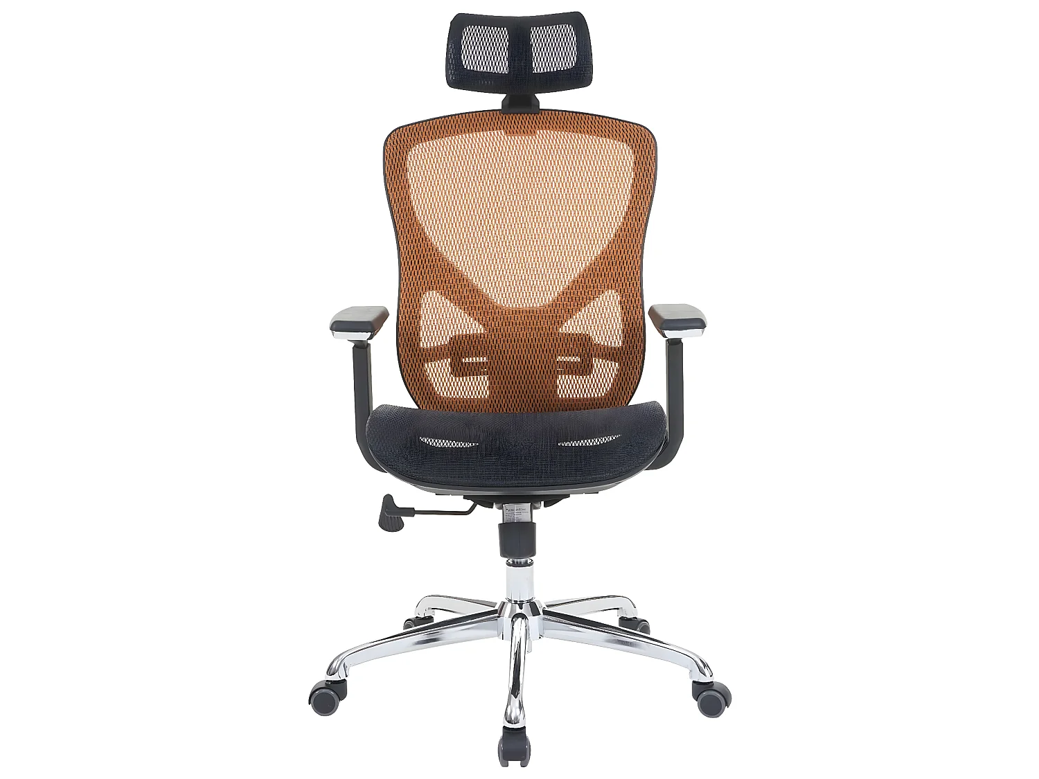 Bureaustoel MCW-A61,  zwart/oranje