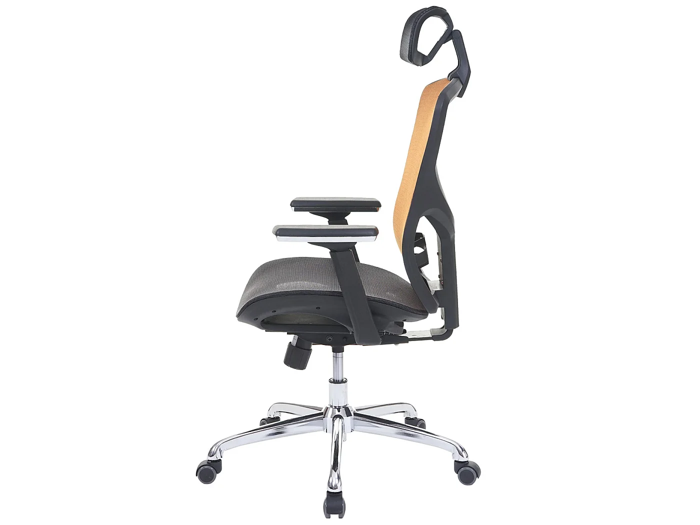 Bureaustoel MCW-A61,  zwart/oranje