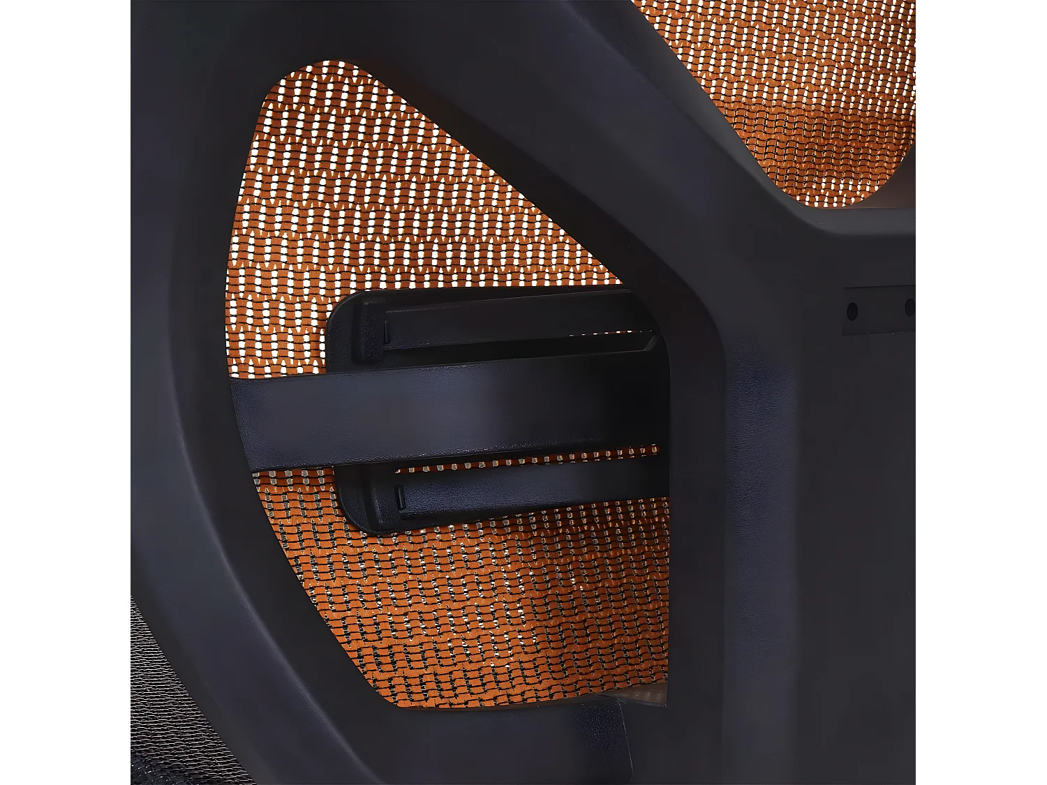 Bureaustoel MCW-A61,  zwart/oranje