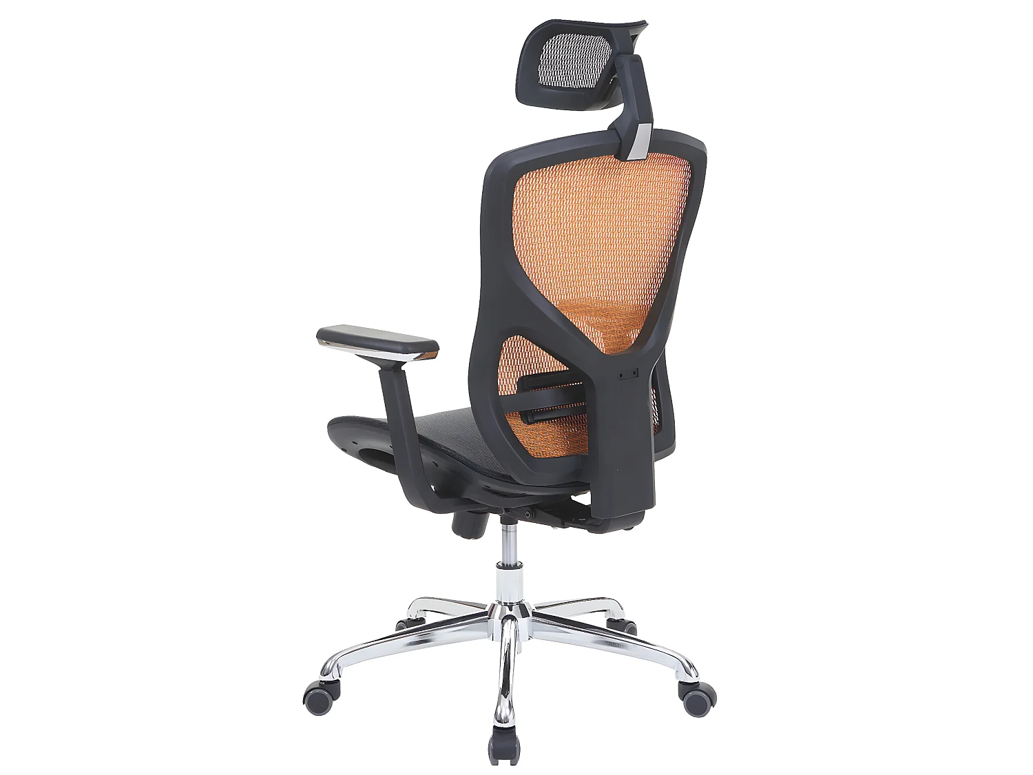 Bureaustoel MCW-A61,  zwart/oranje