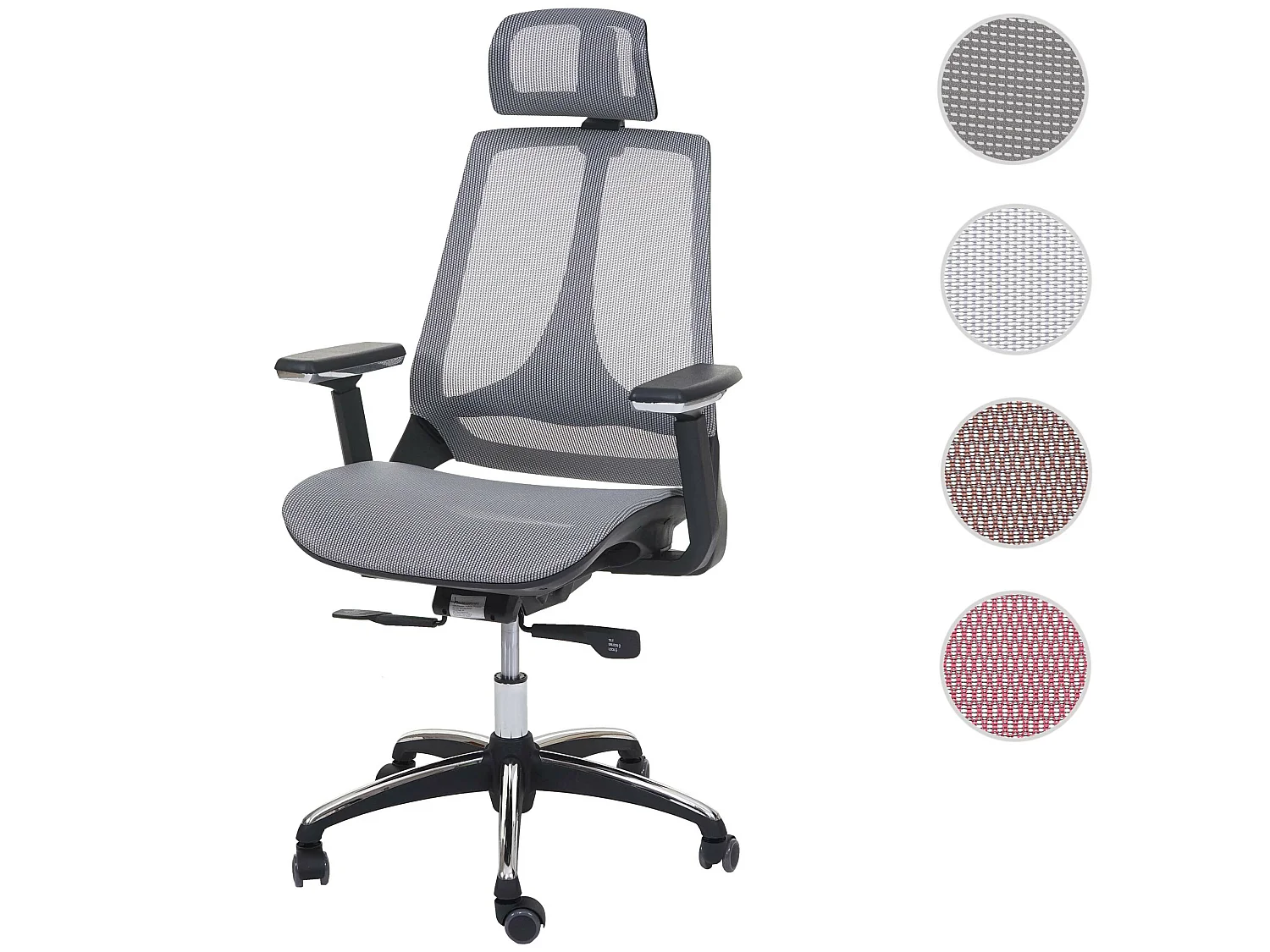 Chaise de bureau MCW-A59,  gris/gris