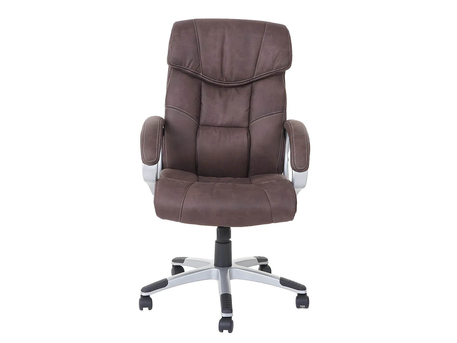 Chaise de bureau MCW-A71,  imitation daim, brun