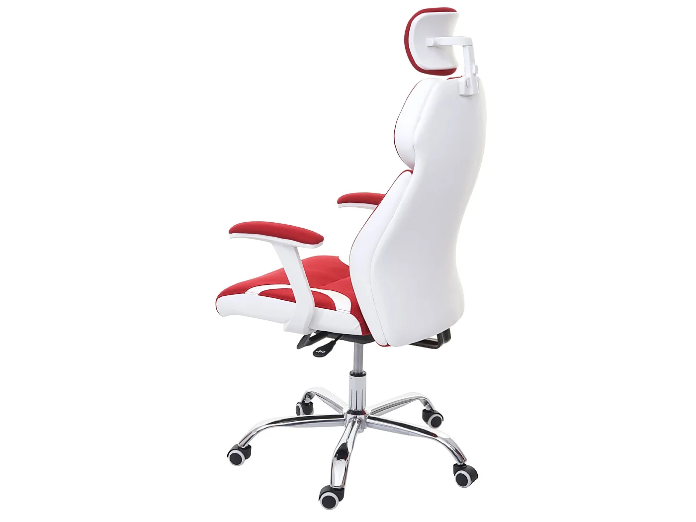 Silla de oficina MCW-F12,  rojo/blanco