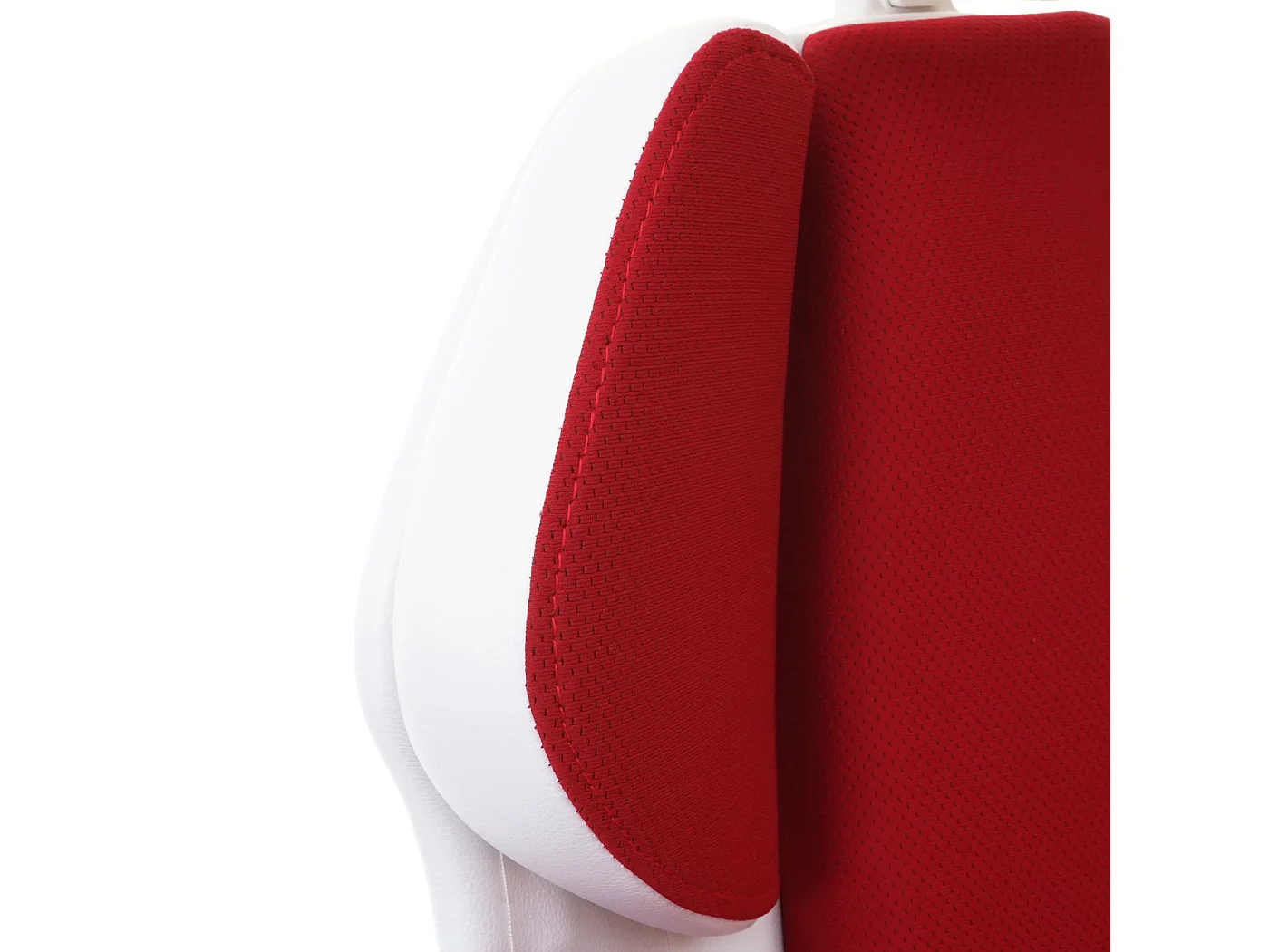 Silla de oficina MCW-F12,  rojo/blanco
