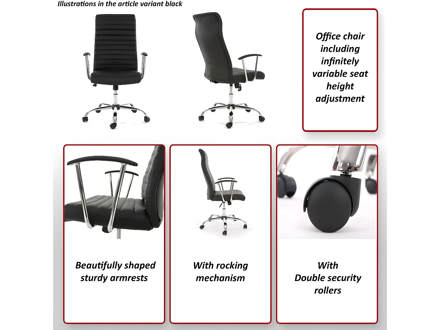 Bürostuhl Monastir, Creme-beige